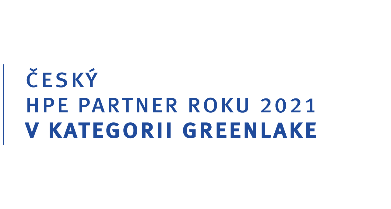 Český HPE partner roku 2021 v kategorii Greenlake
